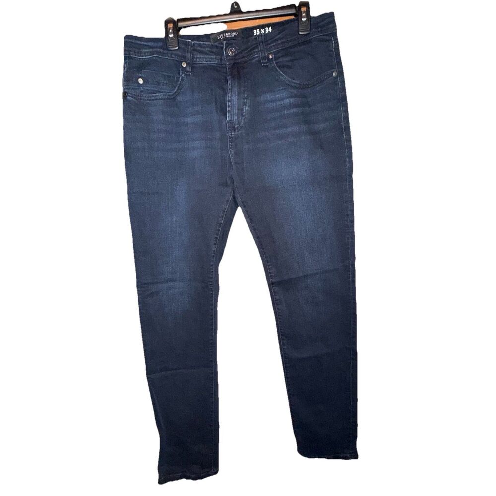 Liverpool Modern Straight Men's 5-Pocket Denim Jeans Men's 35X34